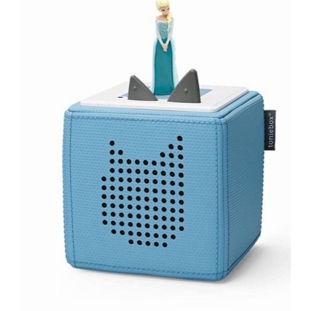 tonies Toniebox Wi-Fi Portable Speaker Blue w/ Disney Frozen Elsa Tonie starter